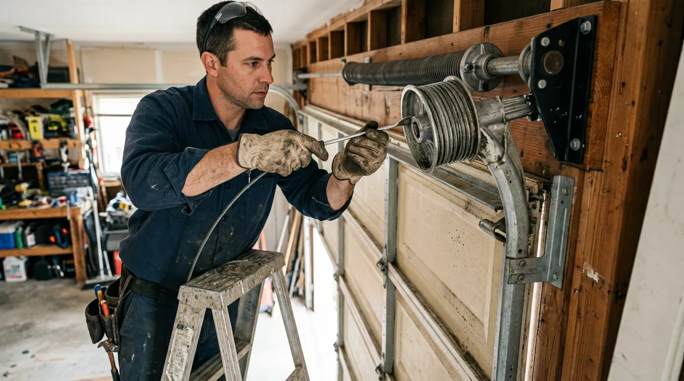 Commercial roll-up garage door