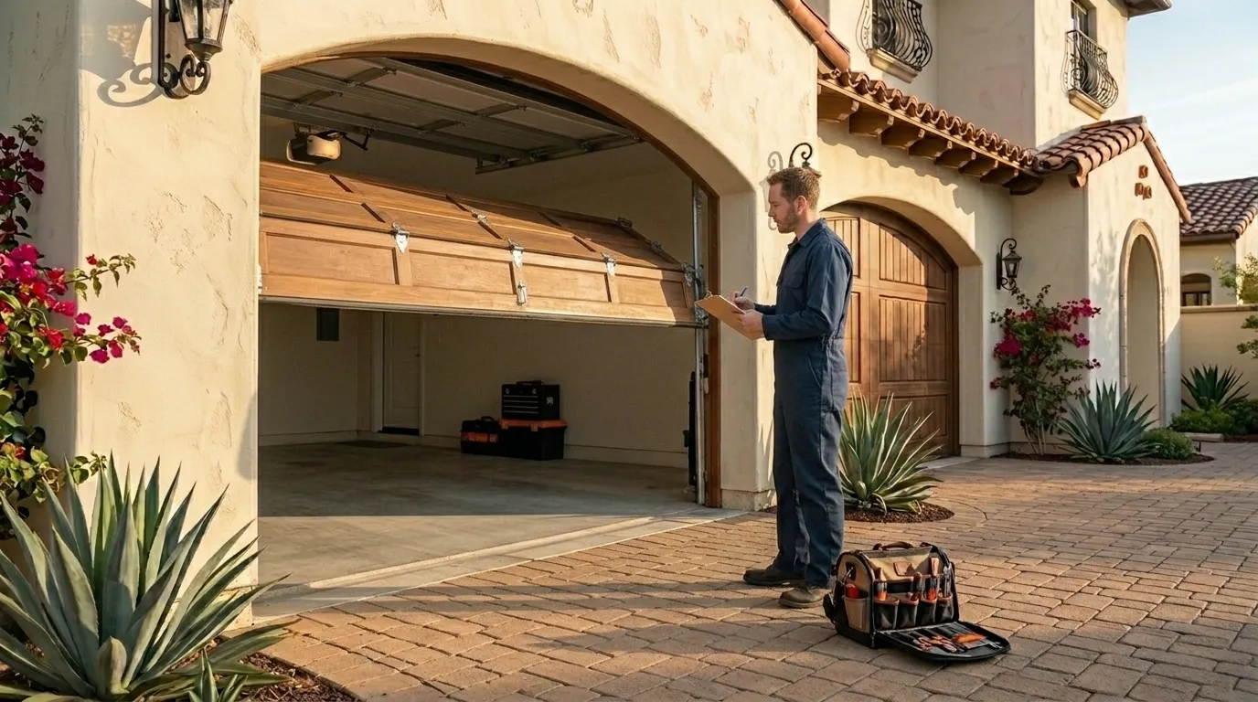On-site diagnosis - Dana Point garage door service
